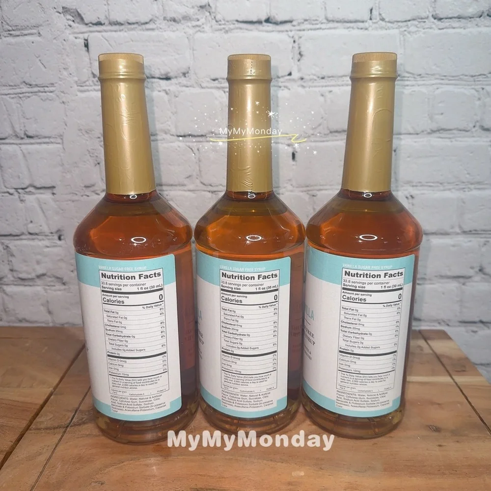 Martha Stewart Vanilla Sugar Free Drink Syrup Set of 3